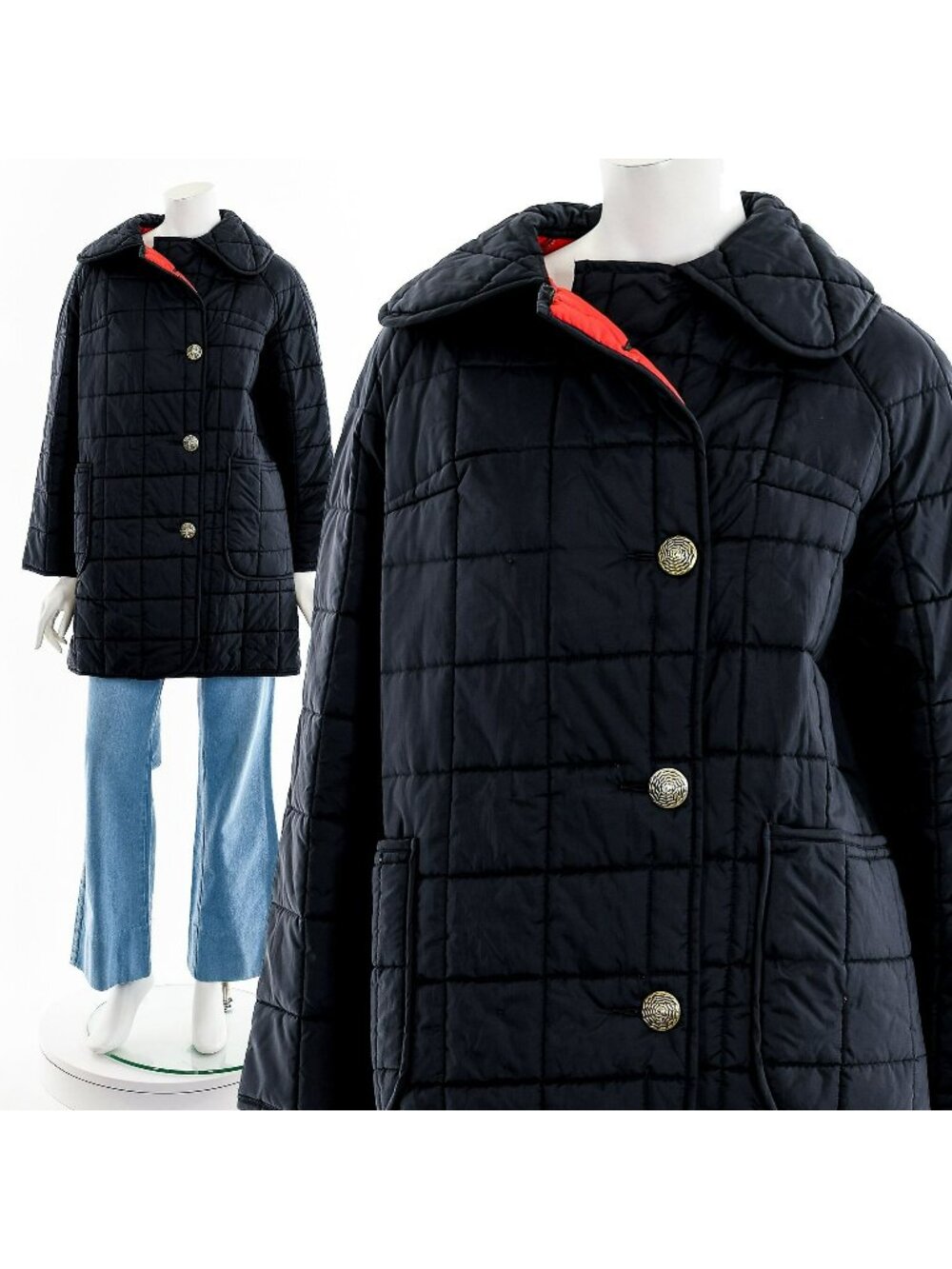 Black Quilted Coat